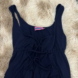 Edikted Navy Blue One Piece Top